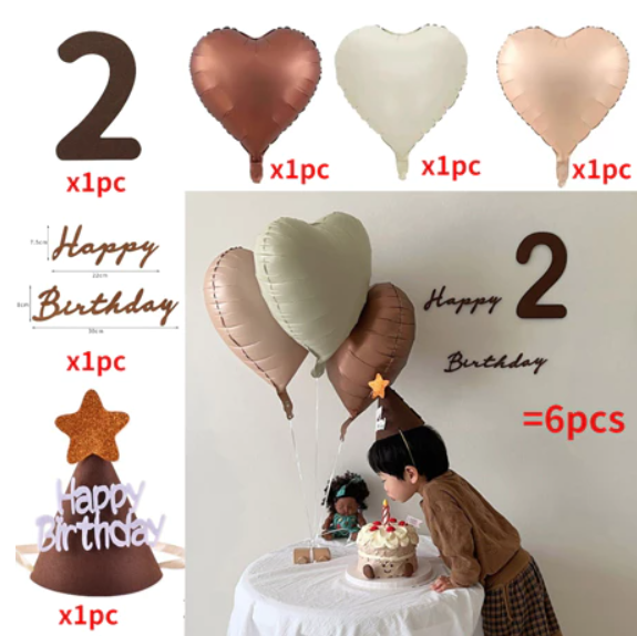 SET 6 món trang trí sinh nhật Genz Decor