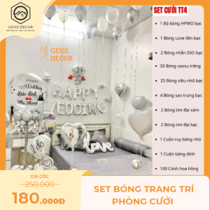 Set bóng trang trí phòng cưới Genz Decor