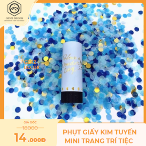 Phụt Giấy Kim Tuyến Mini Genz Decor