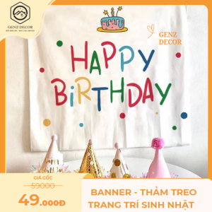 Banner - Thảm treo trang trí sinh nhật Genz Decor