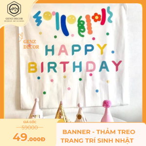 Banner - Thảm treo trang trí sinh nhật Genz Decor