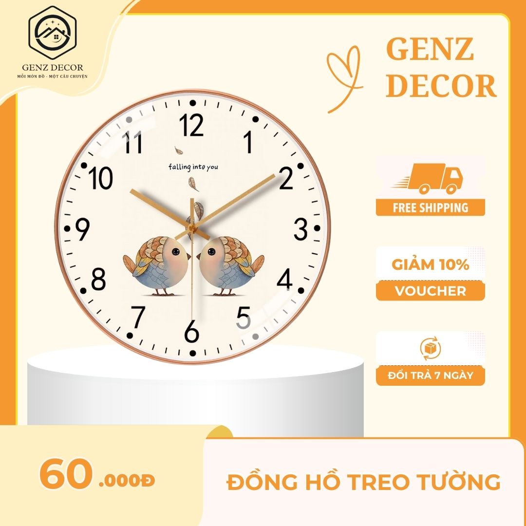 đồng hồ treo tường decor