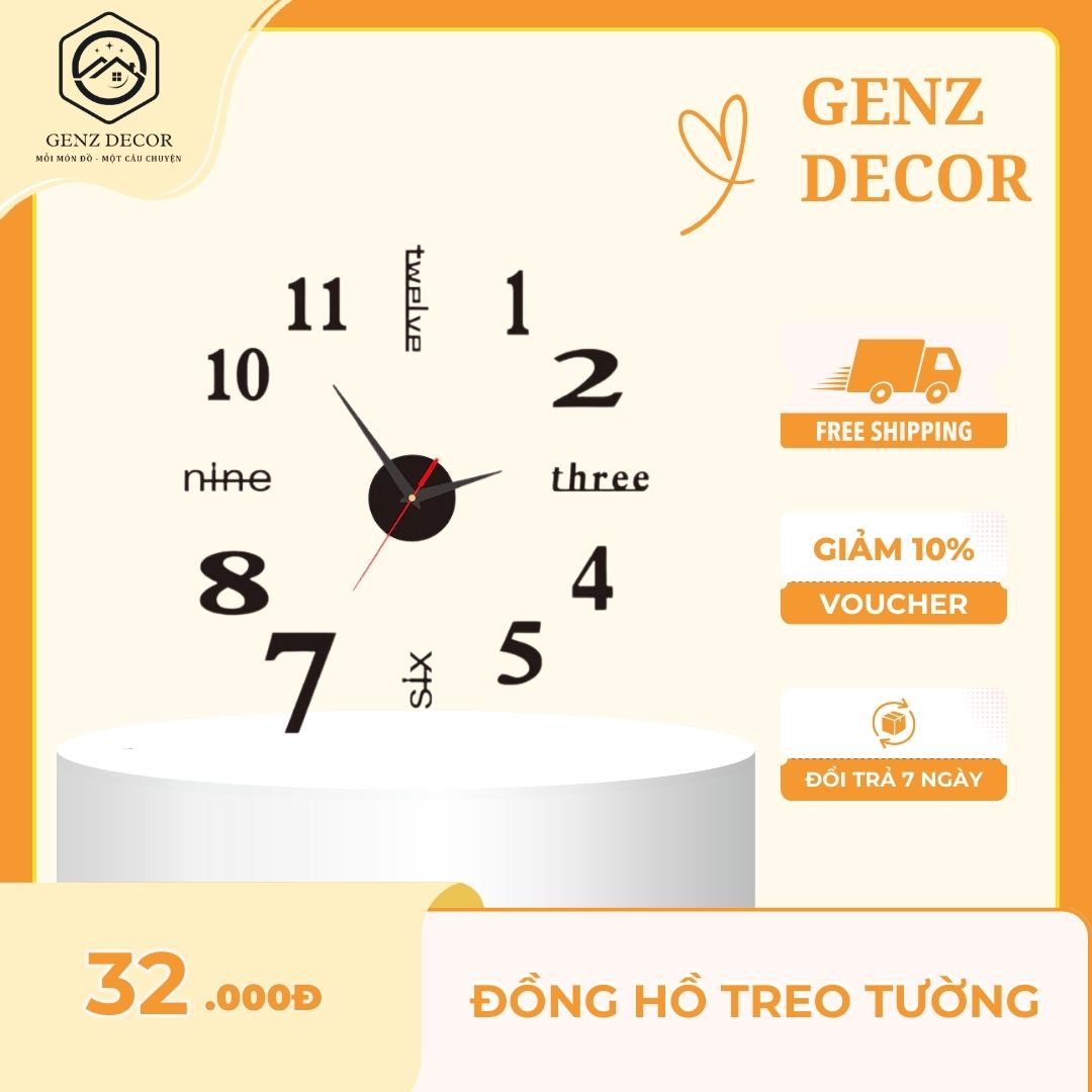 đồng hồ treo tường decor